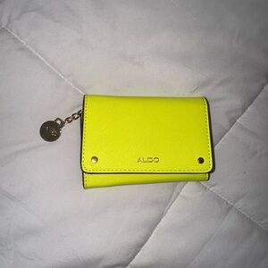Aldo Vibrant Yellow Card Holder